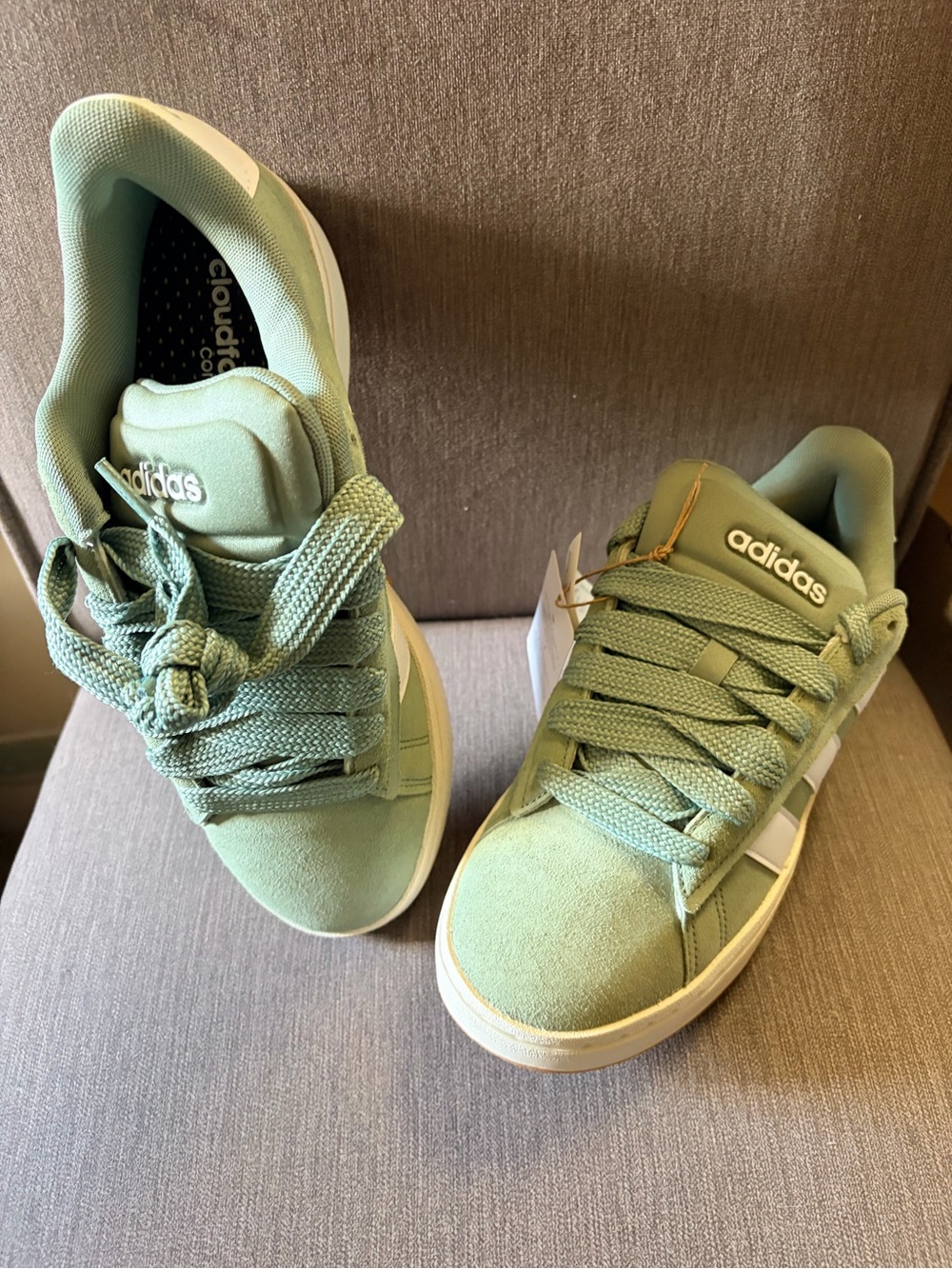 adidas Women’s Low-Top Sneakers in Sage Green